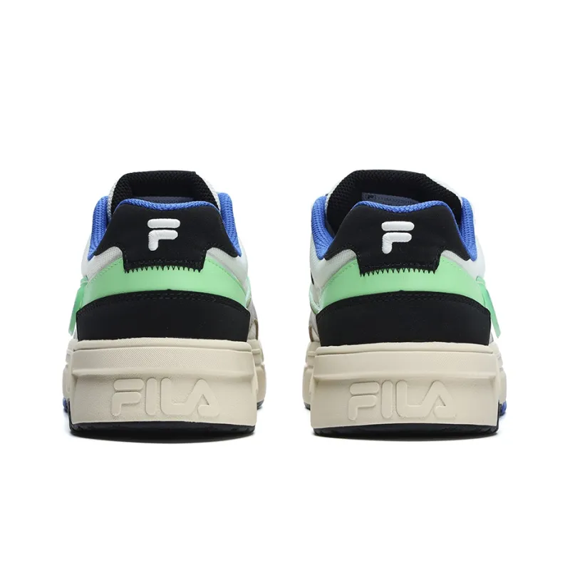 FILA FUSION Classic Skate Shoes 'Black White Blue'-3