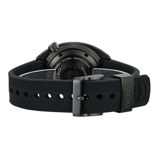 SEIKO Prospe Collection Automatic Mechanical Movement Silicone Strap Watch Men's Watches Black Dial-3