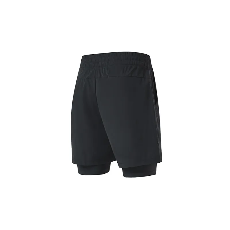 FILA Latte Girl 3.0 Sports Shorts Men Pitch Black-1