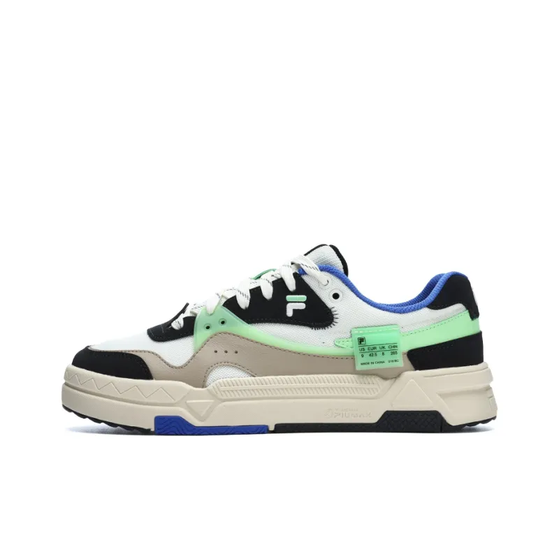 FILA FUSION Classic Skate Shoes 'Black White Blue'-0
