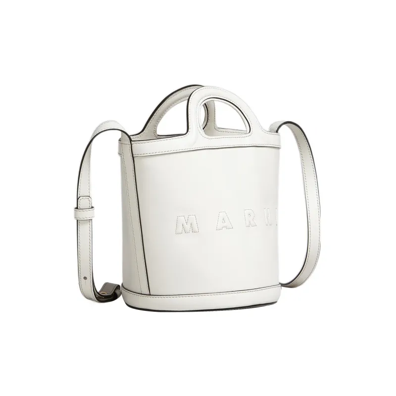 MARNI Logo Embossed Tropicalia Small Bucket Bag-2