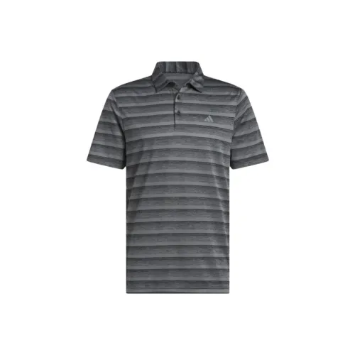 Adidas Polo Shirts Men Black Gray