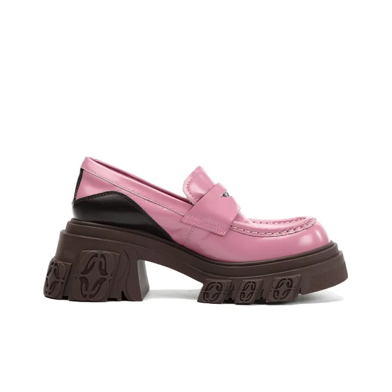 DIBO MANNER Flame Carved Collection Platform Shoes Women's White-6