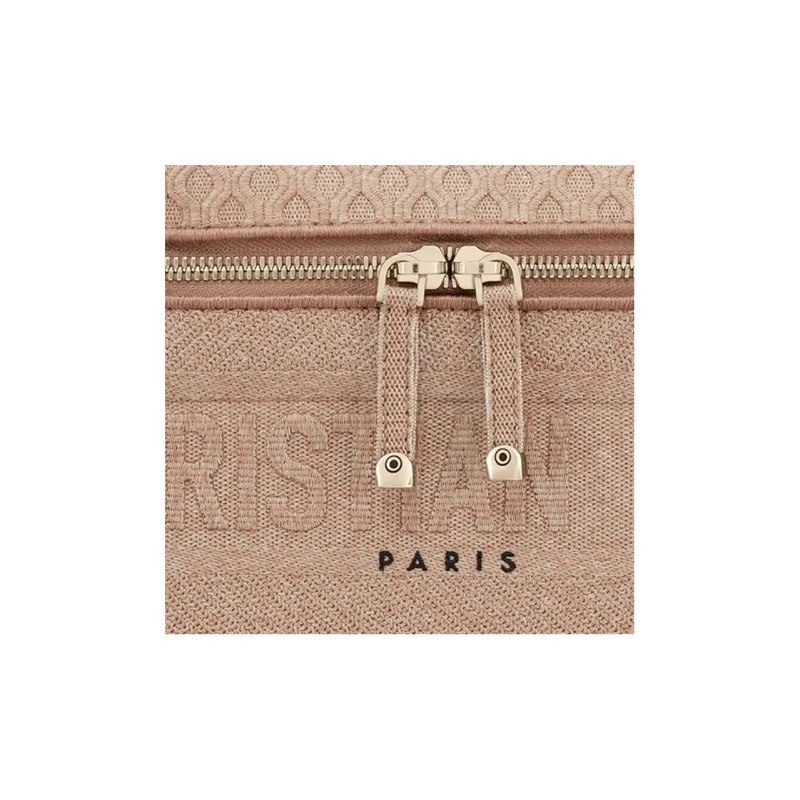 DIOR DiorTravel Fabric Handbag Toiletry Bag Handbag Makeup Bag Women's Nude Pink-4