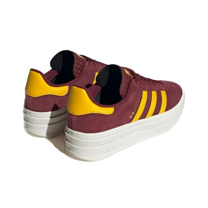 Adidas Gazelle Bold Shadow Red Bold Gold Women's-2