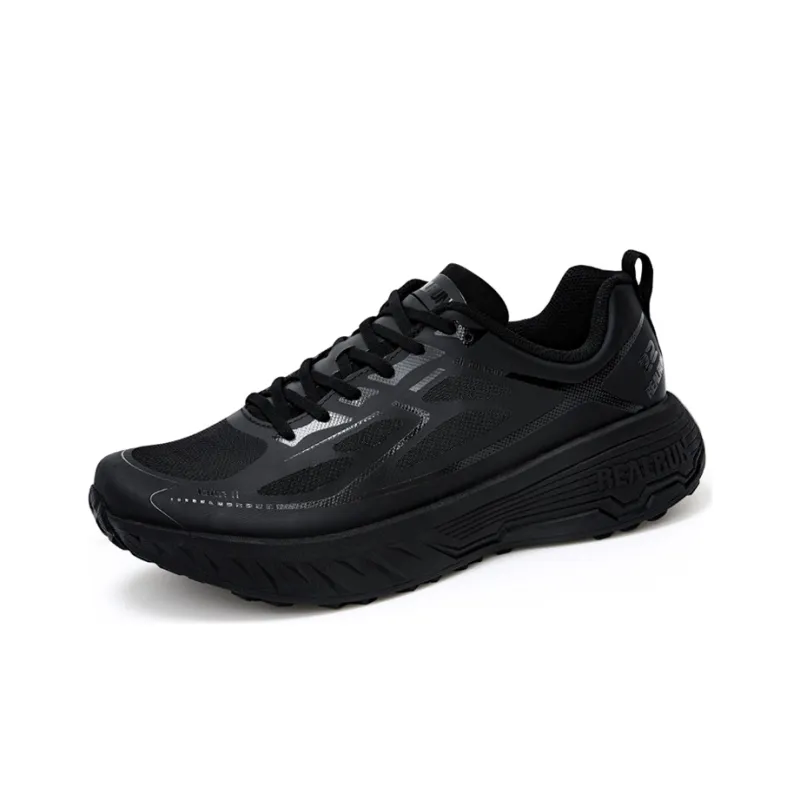 R2 REALRUN Cushioning Anti Slip And Wear Resistant Low Top Running Shoes Unisex Black-2