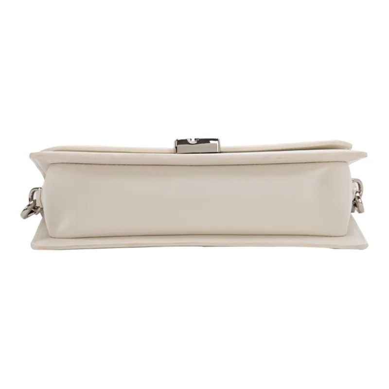 VENOF Cow Leather Small Square Bag Shoulder Bag Women's Black Forest/Cream White/Cheese Yellow-27