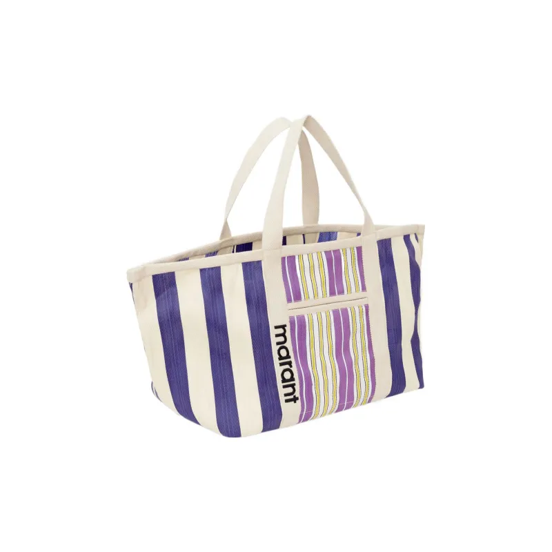ISABEL MARANT Striped Pattern Top Handle Bag-1