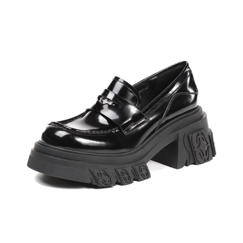 DIBO MANNER Flame Carved Collection Platform Shoes Women's White-19
