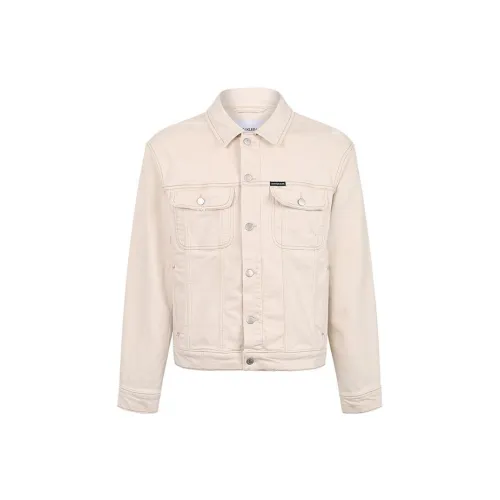 Calvin Klein Denim Jackets Men Khaki