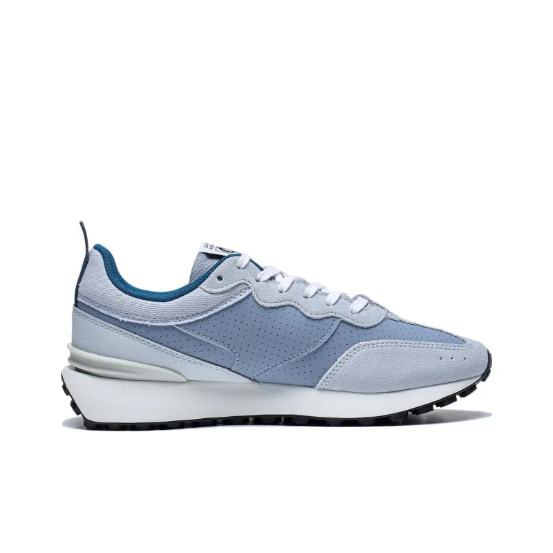 LiNing Fangyuan Classic Anti Slip Wear Resistant Low Top Casual Shoes Men's Blue Gray-1