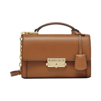 MICHAEL KORS Cece Artificial Leather Box Bag, Handbag, Shoulder Bag, Crossbody Bag Small Size Women's Brown
