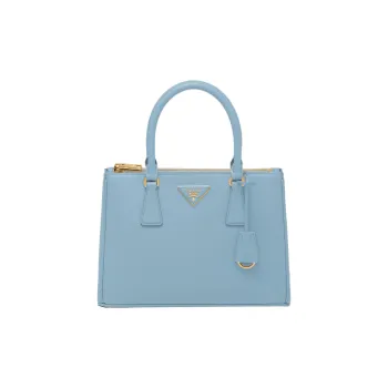 PRADA Galleria Killer Bag Leather Shoulder Bag Crossbody Bag Handbag Medium Size Women's Light Blue