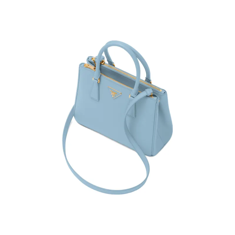 PRADA Galleria Killer Bag Leather Shoulder Bag Crossbody Bag Handbag Medium Size Women's Light Blue-1