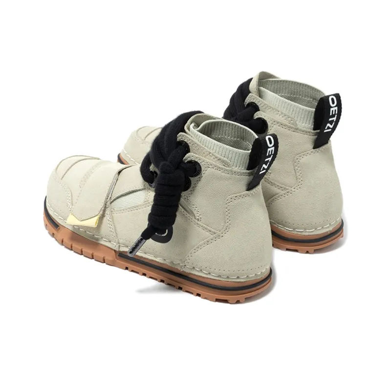 OETZI Ice Man Oz Stylish Skateboarding Shoes Unisex Beige-2