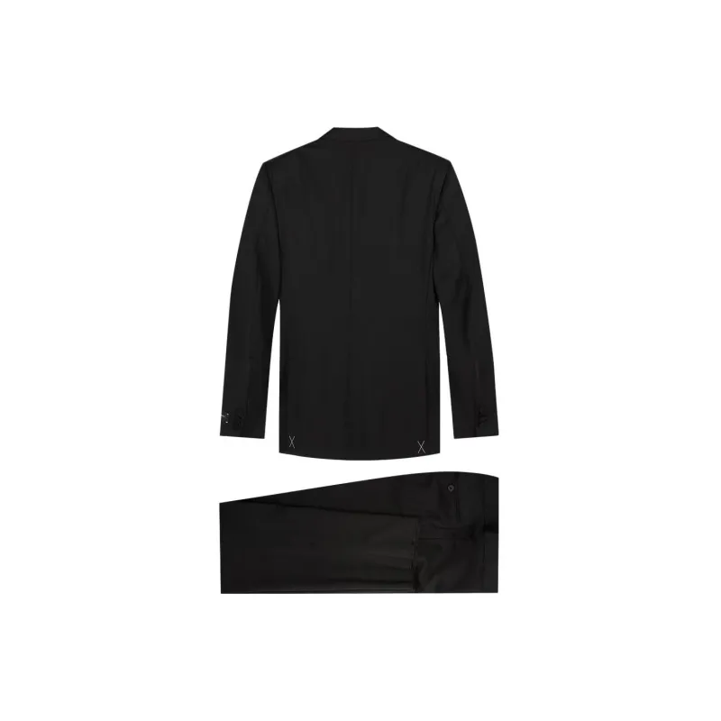 Zegna Business Suit Coat Set Men's Black-1
