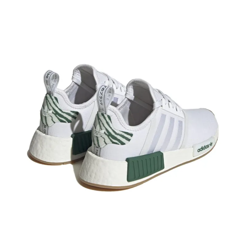 Adidas Nmd R1 White Dark Green Women's-3