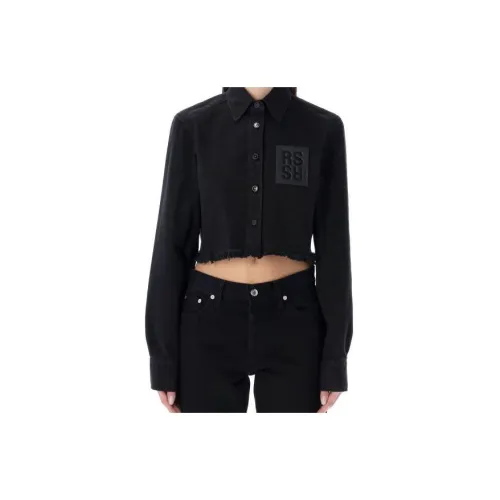 RAF SIMONS Crop Tops Women's Black