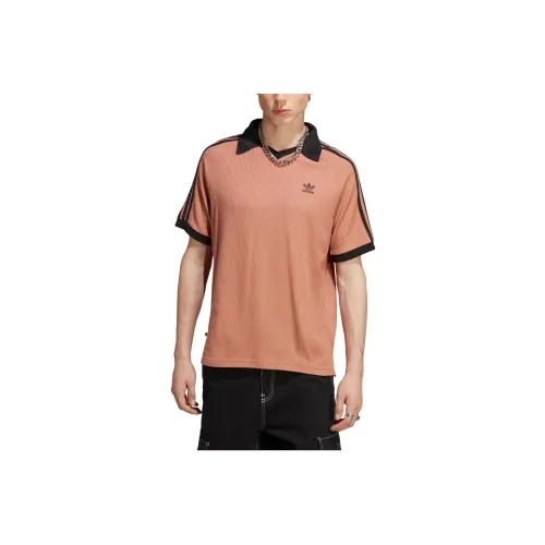 adidas originals Adicolor Classics Waffle Polo Shirt Brown