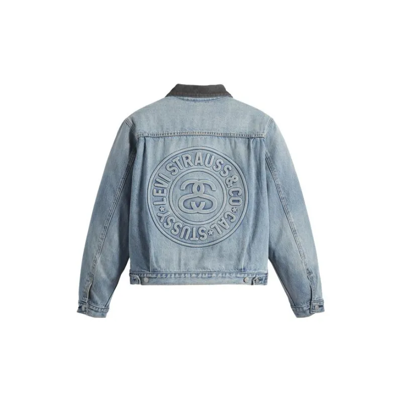 Stussy X Levi's Embossed Trucker Jacket-1