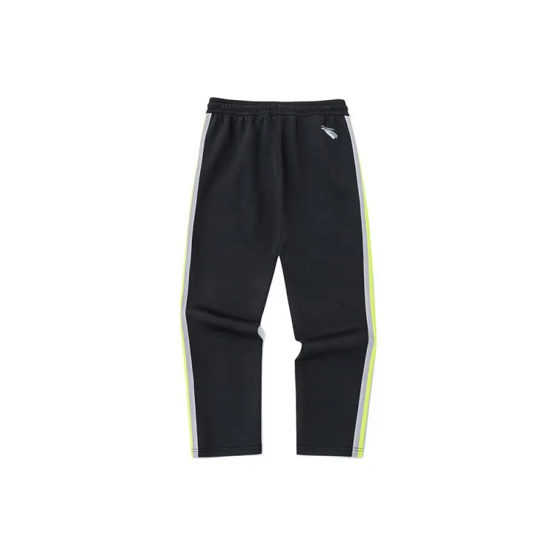 Anta x ANTA X Robert Geller Variety Training Collection Knitted Sports Pants Men's Night Black-1