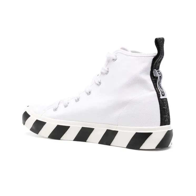 OFF WHITE Vulcanized Hi White Red Canvas-3