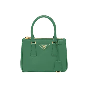 PRADA Galleria Killer Bag Leather Shoulder Bag Crossbody Bag Handbag Mini Women's Mango Green