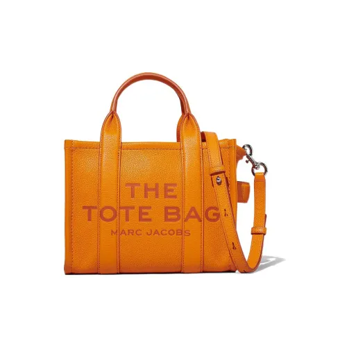 MARC JACOBS Full Grain Leather Tote Bag, Shopping Bag, Crossbody Bag, One Shoulder Handbag Mini Women's Orange