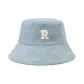 Letter R-Blue Beige
