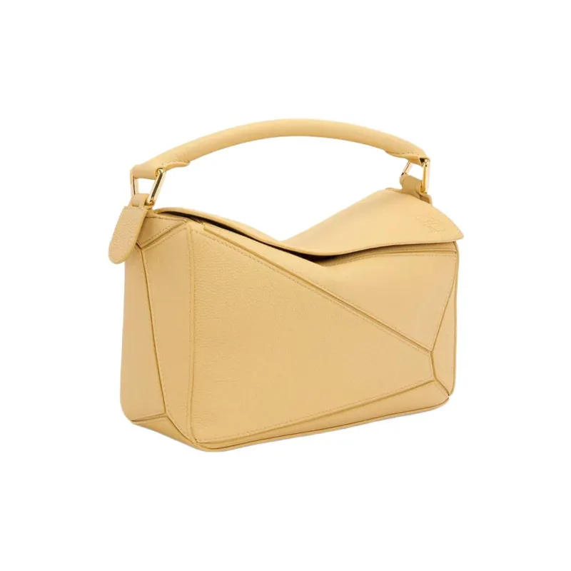 LOEWE Puzzle Soft Grain Calfskin Leather Shoulder Bag, Crossbody Bag, Handbag Trumpets Women's Butter-1