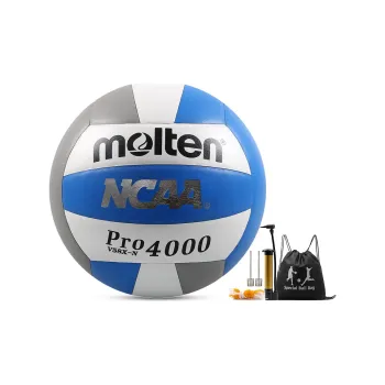 Molten PU Size 5 Volleyball Unisex Gray Blue