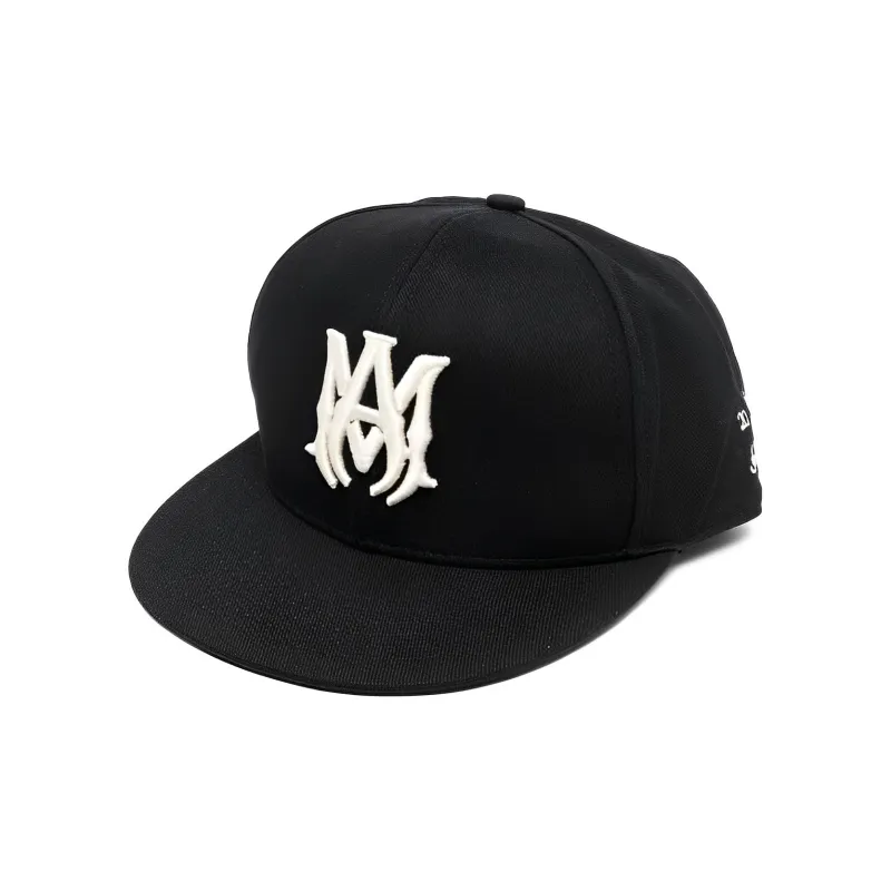 AMIRI Cotton Baseball Caps Men's Black-0