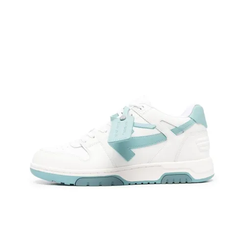 OFF-WHITE Out Of Office OOO Low Tops White Celadon