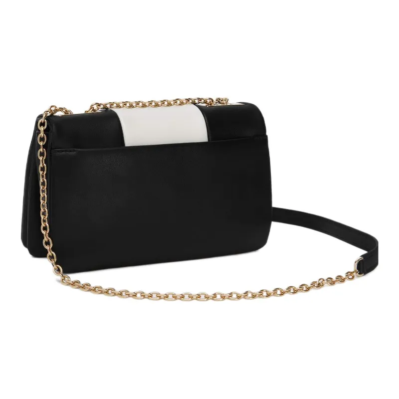 Furla Leather Shoulder Bag Crossbody Bag Mini Women's Black & White-2