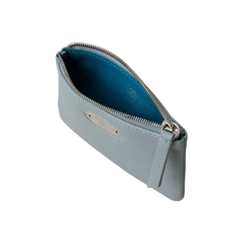 Mulberry Cow Leather Coin Purses Wallets Small Size Women's Blue-2
