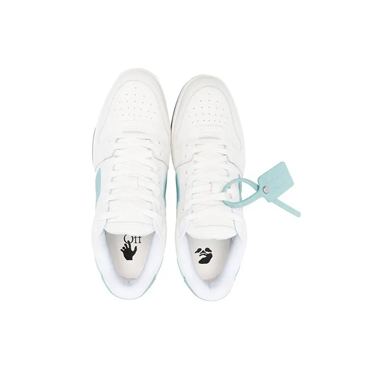OFF WHITE Out Of Office Ooo Low Tops White Celadon-3