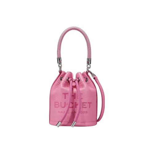 MARC JACOBS Full Grain Leather Bucket Bag Handbag Shoulder Bag Crossbody Bag Mini Women's Candy Pink