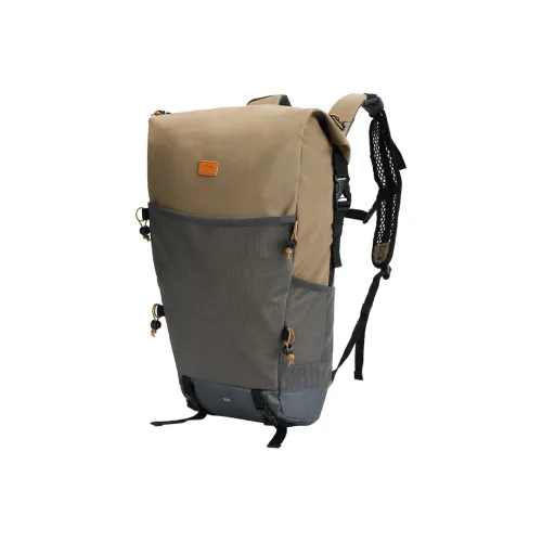 CAMEL Fabric Hiking Bag Travel Bags Backpack Regular Unisex Mocha