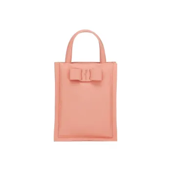 FERRAGAMO Viva Calfskin Small Square Bag Shoulder Bag Crossbody Bag Handbag Mini Women's Pink