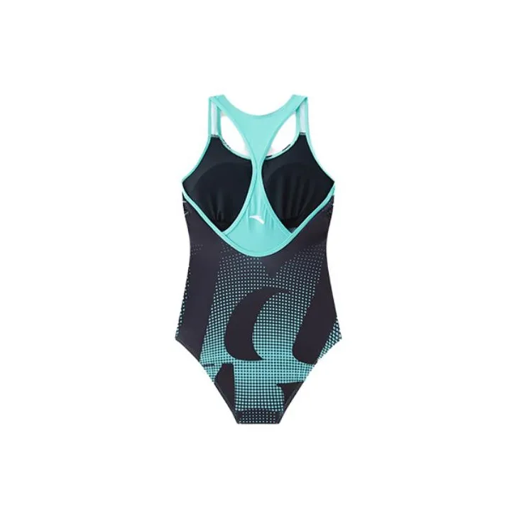 ANTA One Piece Swimsuits Women's Block Green-1