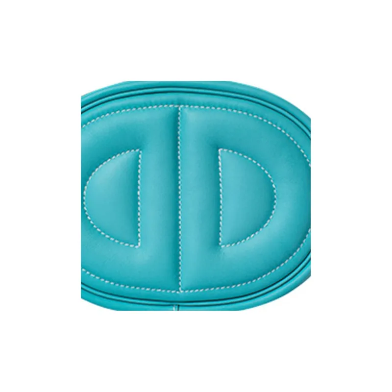 HERMES In The Loop Swift Leather Fanny Pack Women's Macaron Blue-5