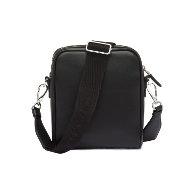 PRADA Leather Crossbody Bag, Shoulder Bag Men's Black-2