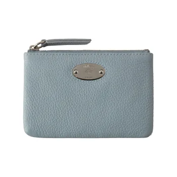 Mulberry Cow Leather Coin Purses Wallets Small Size Women's Blue