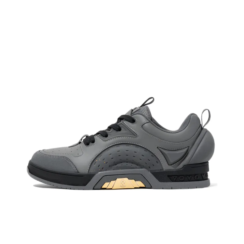 TheOriginAttribute Low Top Skateboard Shoes Unisex Point Stone Gray-0