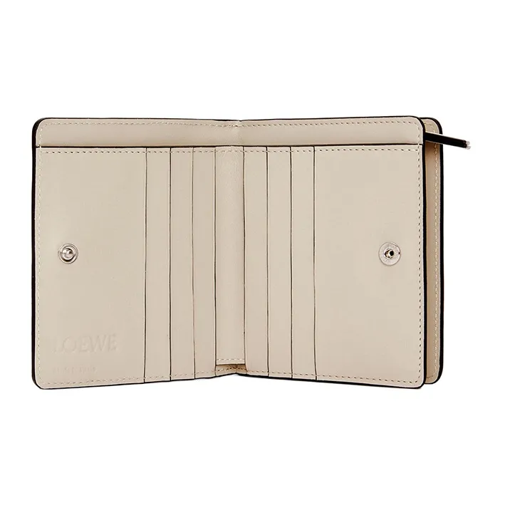 LOEWE Puzzle Calfskin Wallet Women's Lemon/Light Oat-3