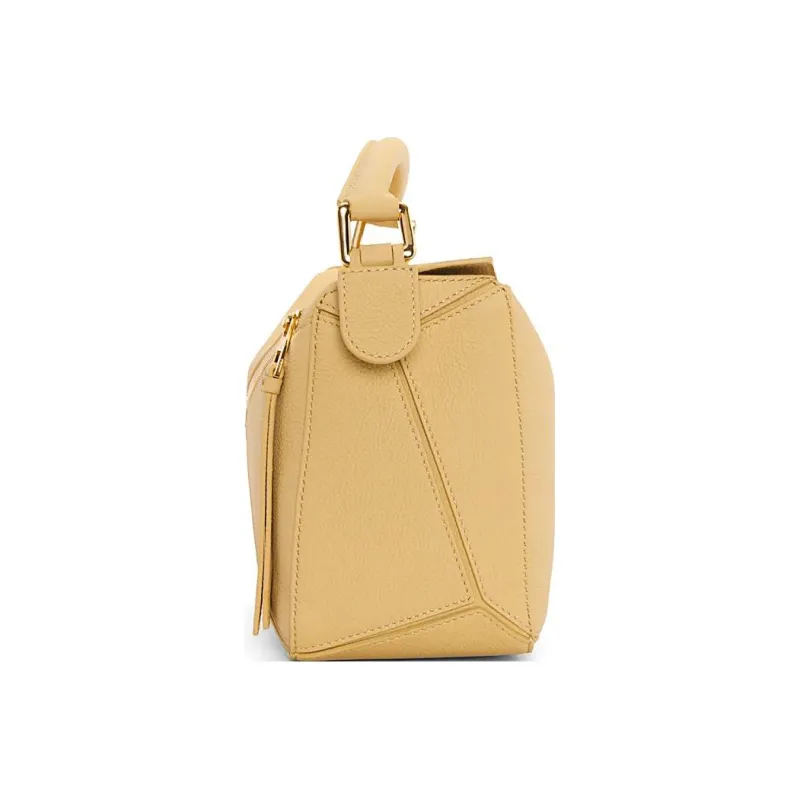 LOEWE Puzzle Soft Grain Calfskin Leather Shoulder Bag, Crossbody Bag, Handbag Trumpets Women's Butter-4