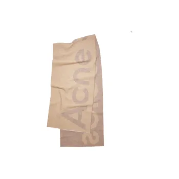Acne Studios Wool Blend Knit Scarves Women's Camel Brown