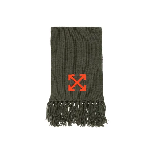 OFF-WHITE Knit Scarves Men Green