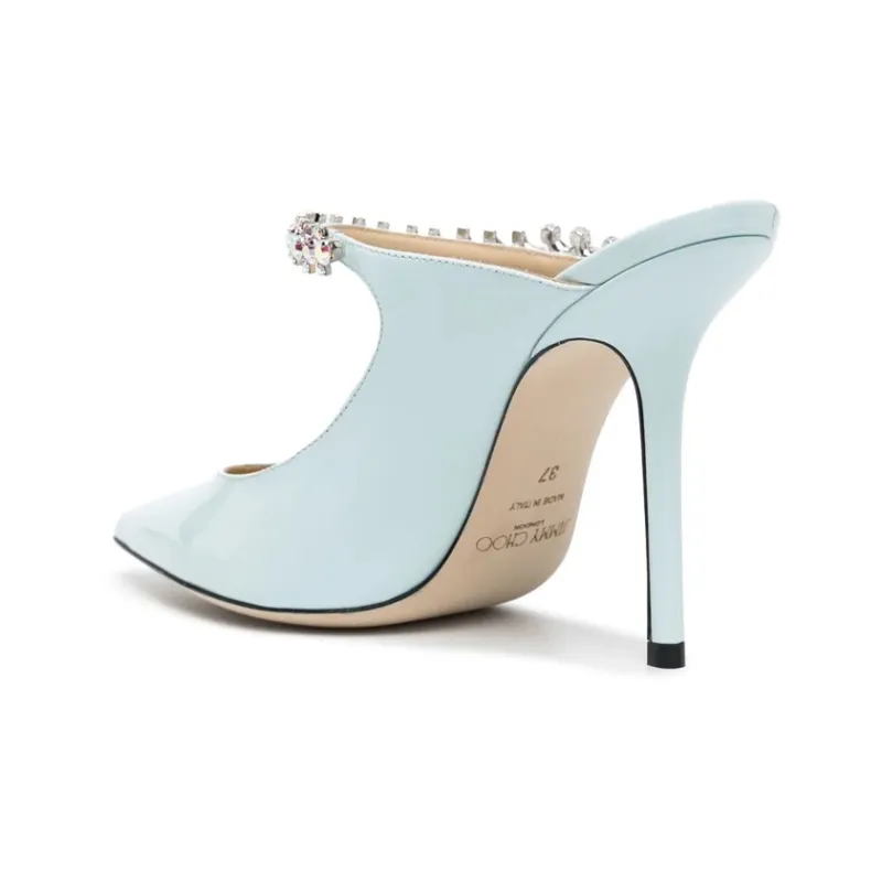 Jimmy Choo Bing 65mm Patent Leather Mules-3