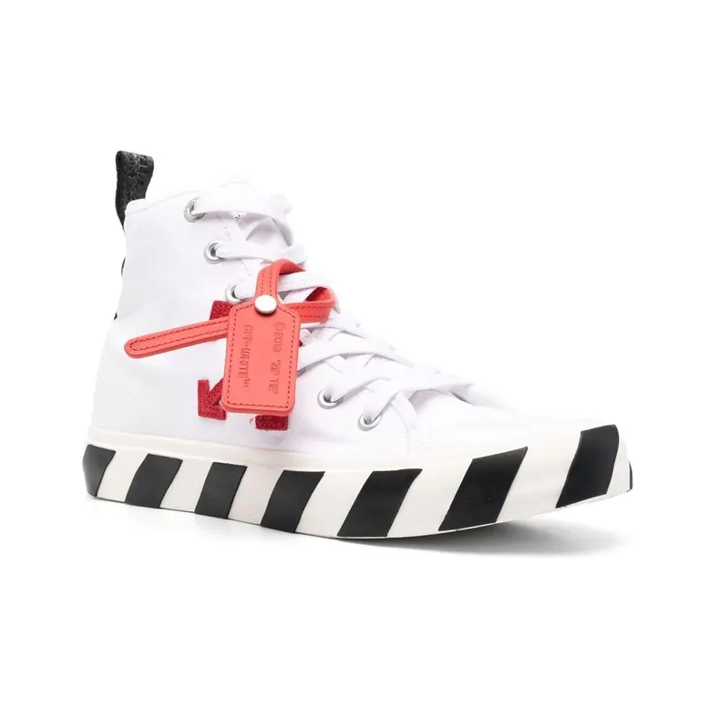 OFF WHITE Vulcanized Hi White Red Canvas-2